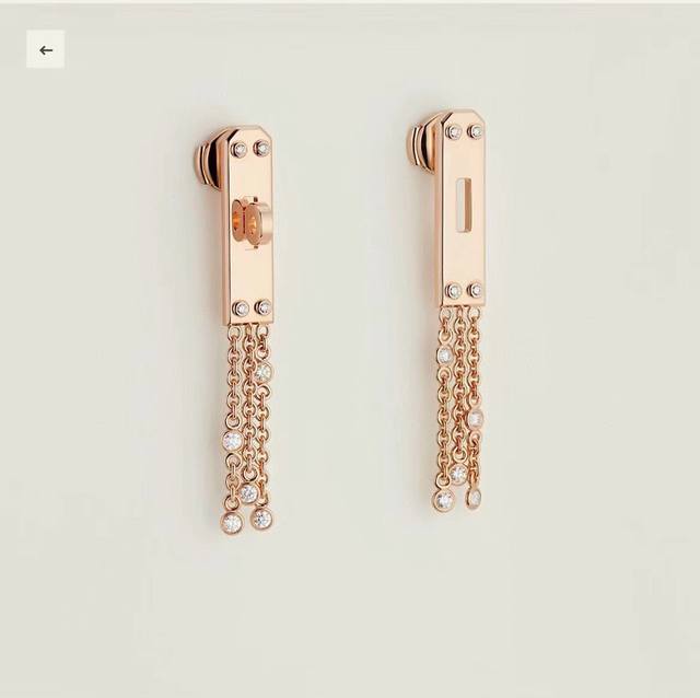Hermes Kelly earrings, new goddess style, elegant and beautiful, super popular,