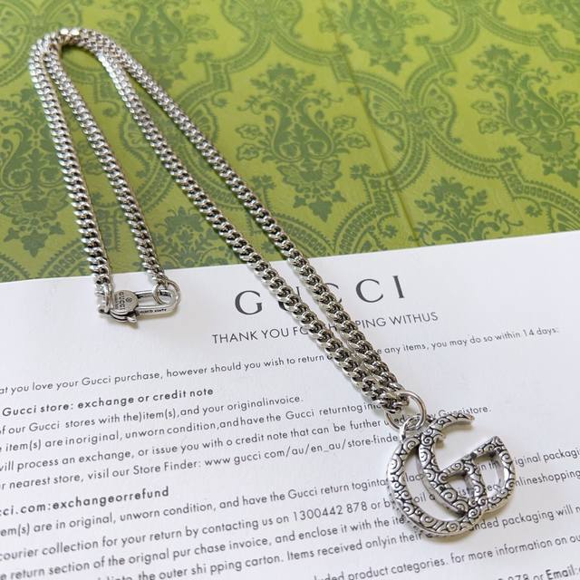 Latest Gucci necklace, higher-end chain, celebrity-endorsed Anger Forest series