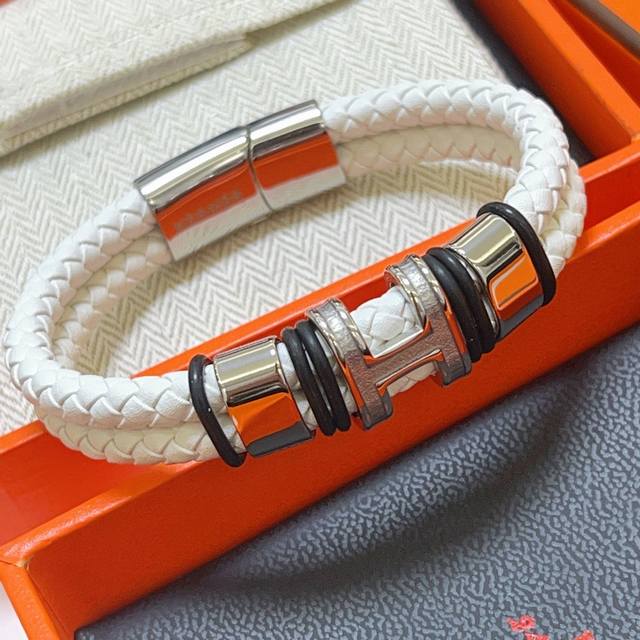 New Arrival: Hermes Leather Cord Bracelet, Latest Style, Handmade Leather, Highe