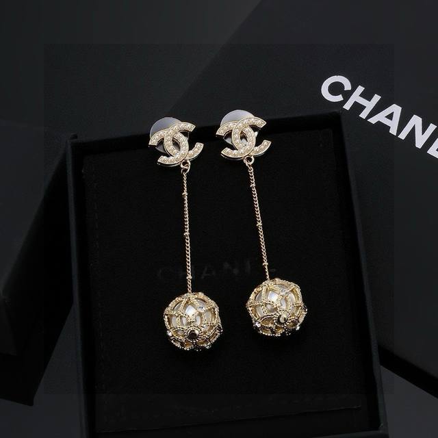 Chanel New Arrival!! Long Earrings, Authentic Quality, Made with Original Materi