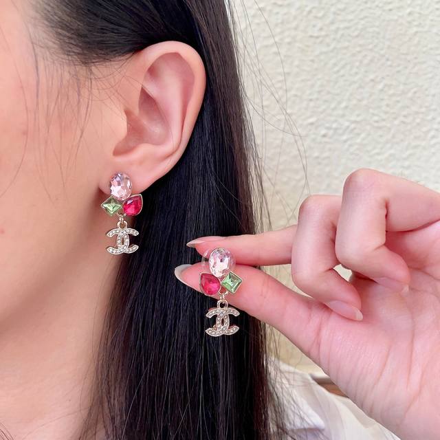 Chanel Vintage Double C Earrings Original Replica Logo. Chanel's designs truly n