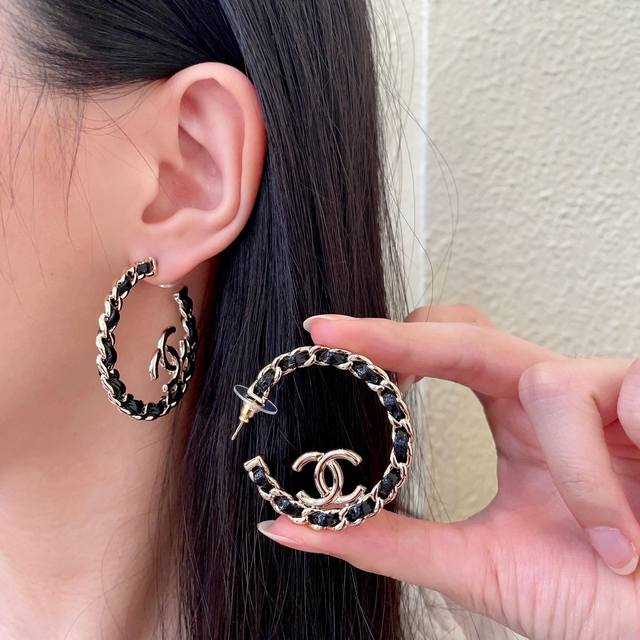 Chanel Vintage Double C Earrings Original Replica Logo. Chanel's designs truly n