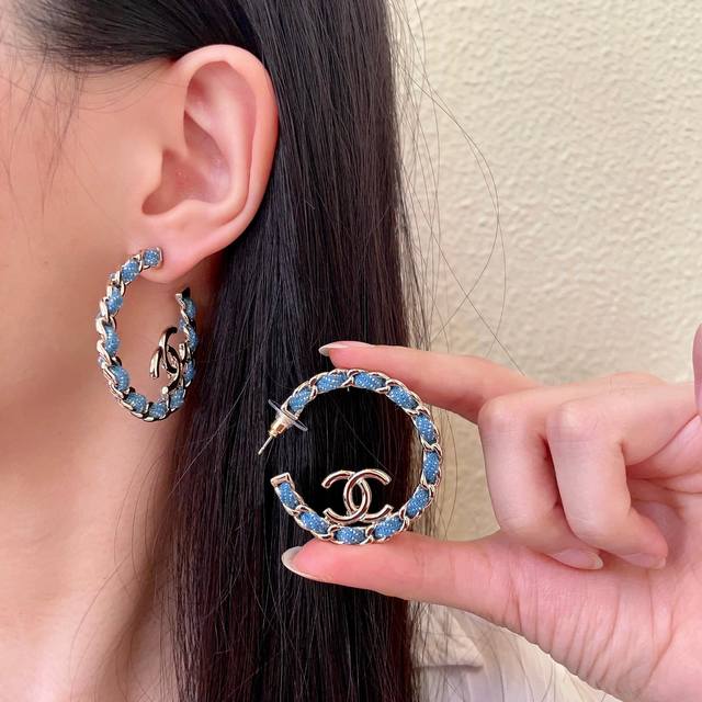 Chanel Vintage Double C Earrings Original Replica Logo. Chanel's designs truly n