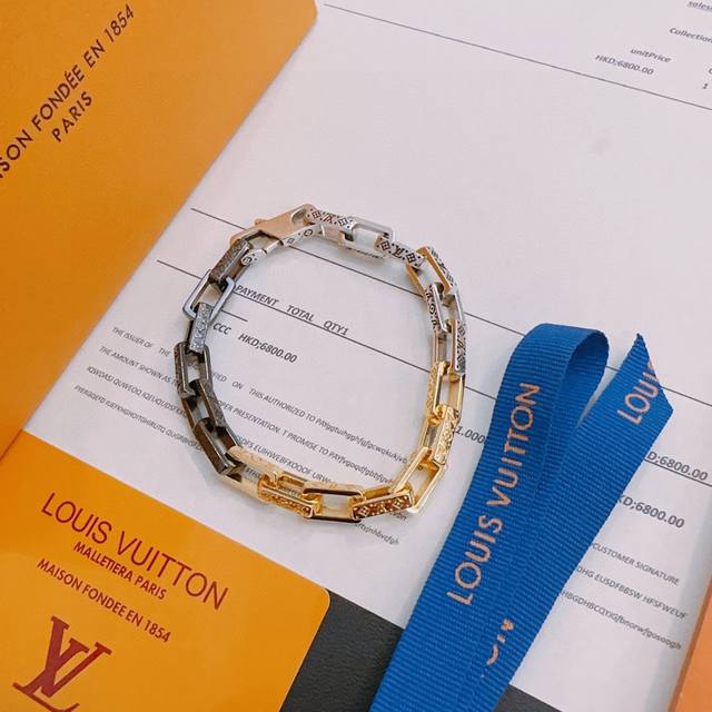 High-quality Louis Vuitton (LV) bracelet, original single item, new model, retro