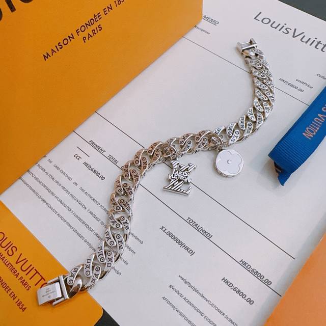 High-quality Louis Vuitton (LV) bracelet, original single item, new model, retro