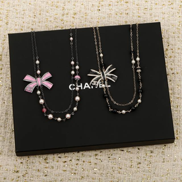 250575 We produce Zp18460! Bulk inquiries welcome. 25B Bow Double-Layer Pearl Ch