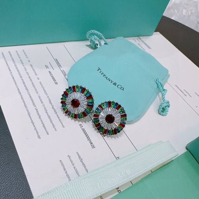 Exclusive Custom-Made Tiffany Earrings Commemorative Edition Marquise Stud Earri