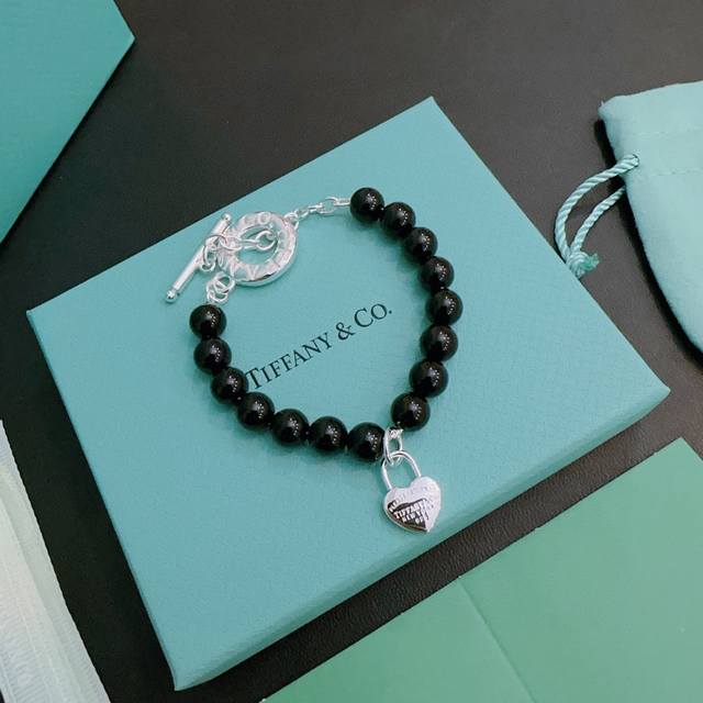 Tiffany & Co. boutique exquisite version multi-element agate silver style bracel