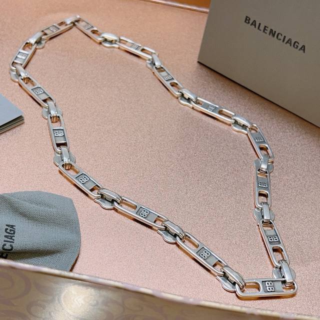 Original Balenciaga Necklace, New Arrival. Features a zipper design, identical t