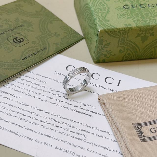 Gucci ring, latest style, higher grade, celebrity style, Anger Forest series, do