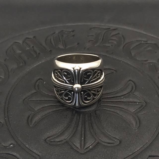 High-version Chrome Hearts oversized Guardian ring, original handwritten engravi