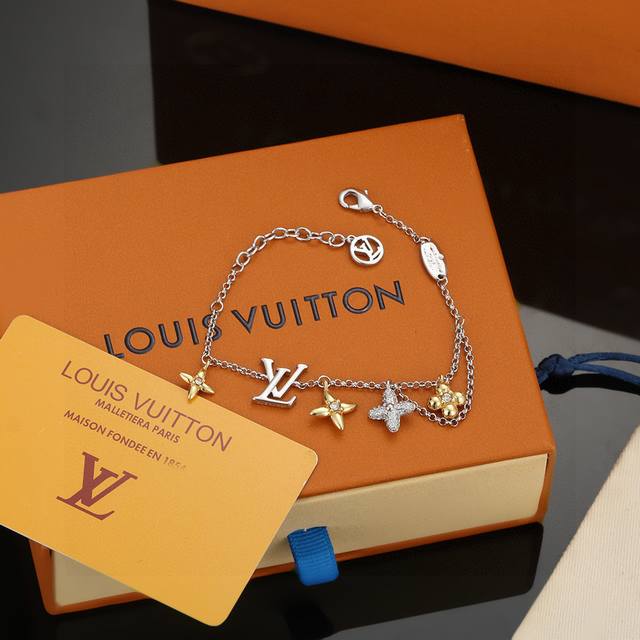 This exquisitely crafted Louis Vuitton bracelet embodies the finest craftsmanshi