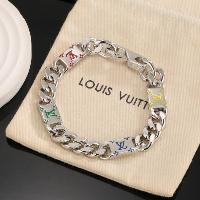 This exquisitely crafted Louis Vuitton bracelet embodies superb craftsmanship, f