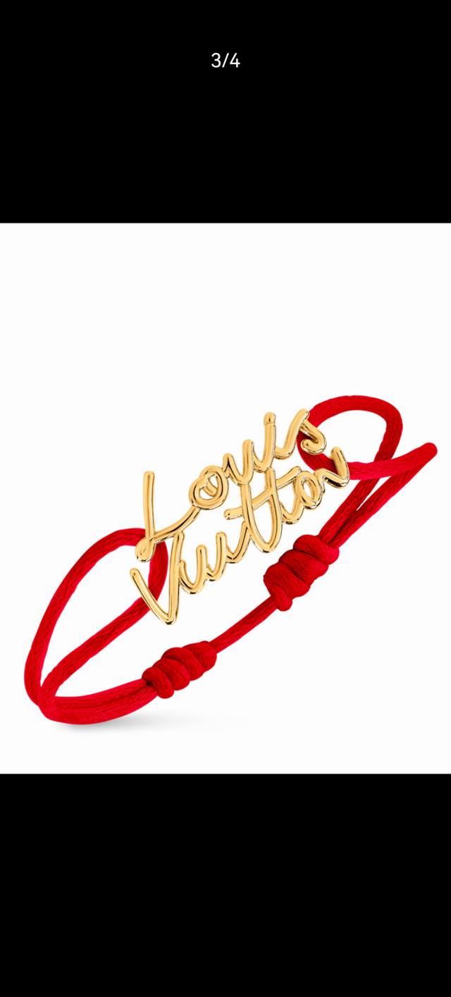 This new Louis Vuitton (LV) dangle bracelet gently wraps around the wrist with i