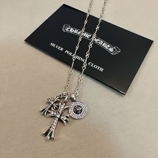So cool! The latest Chrome Hearts necklace! A must-have! Factory direct sales! 1