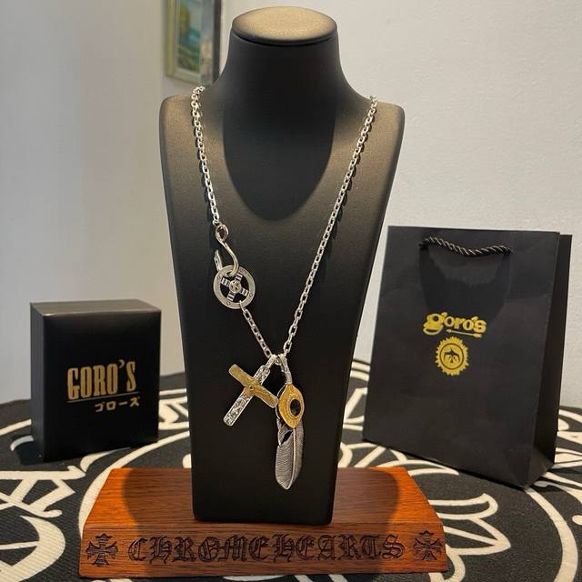 New arrivals: Goro's Takahashi Goro cross and feather pendant, classic Takahashi