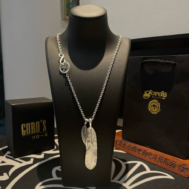 New arrivals: Goro's Takahashi Goro all-silver feather pendant, classic Takahash
