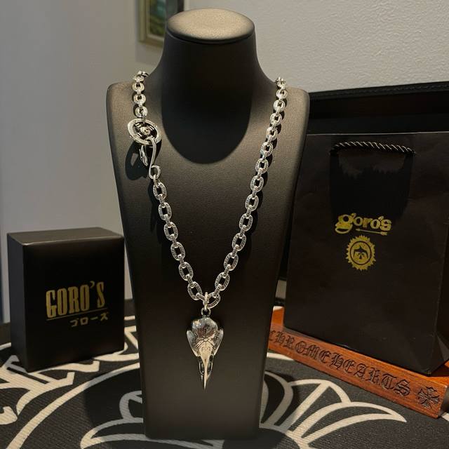 New arrivals: Goro'S Takahashi Goro Retro Ring Clasp Turquoise Letter Necklace,