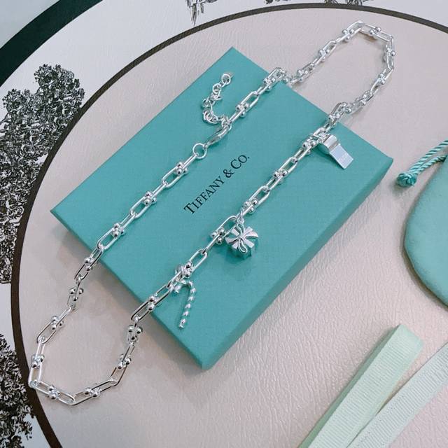 Tiffany & Co. necklace, exquisite silver version, celebrity style, vintage distr