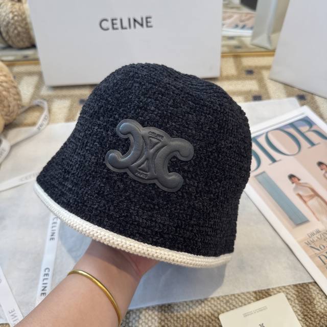 Celine ~ Simple New Knitted Bucket Hat A must-have for autumn and winter, very v