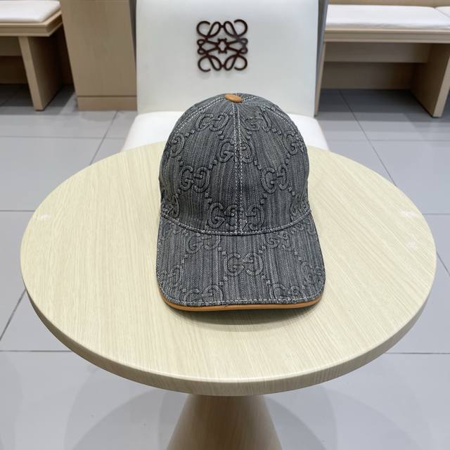 Gucci new baseball cap, original single-piece design, large double G, 1:1 mold m