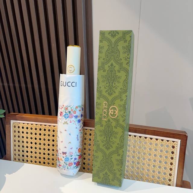 Gucci Tri-Fold Automatic Folding Umbrella - Fashionable Original OEM Quality, Ex