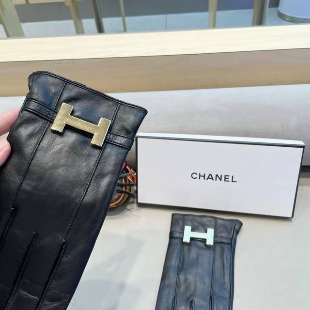 Hermes men's gloves, exclusively customized, with imported first-grade lambskin