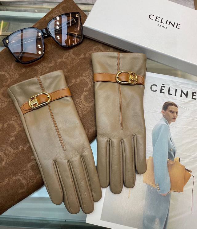 Celine Autumn/Winter New Women's Gloves, Official Website Synchronized Upgrade V