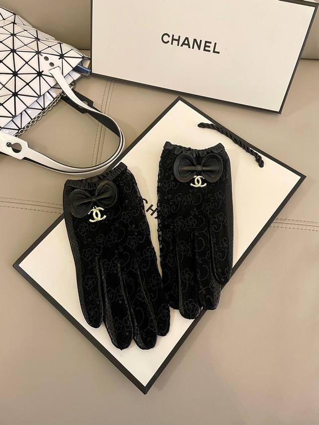 Chanel ~ Chanel's latest lace mesh fashion gloves, very feminine, one size fits