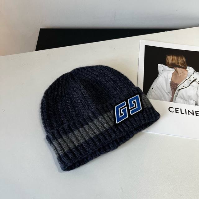 Gucci wool knit hat, men's wool hat, high-end quality.