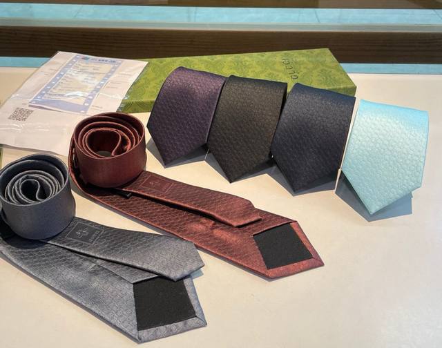 A new GG logo printed men's tie from the official G store. Rarely seen, this tie