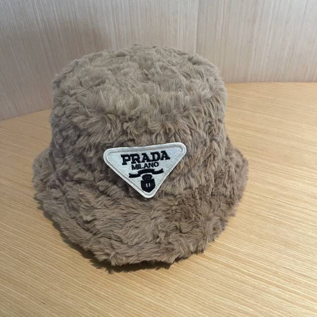 Prada Fall/Winter Plush Bucket Hat - Super comfortable material, simple design,