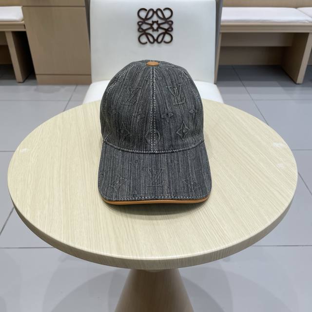Louis Vuitton new original baseball cap, large logo jacquard, 1:1 mold opening a