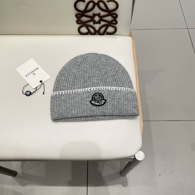 Moncler Men's Wool Hat, New Autumn/Winter Style, Versatile, Warm, Ear-covering K