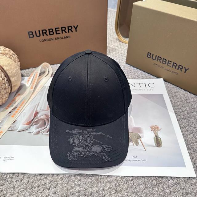 Burberry original single-piece equestrian baseball cap, best-selling style in bo