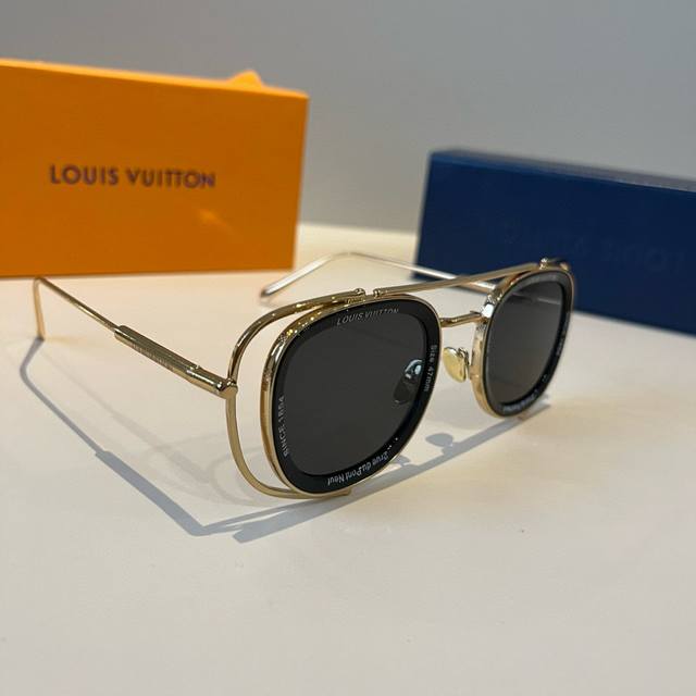 Louis Vuitton sunglasses, unisex face-shaping sunglasses, high-end and lightweig