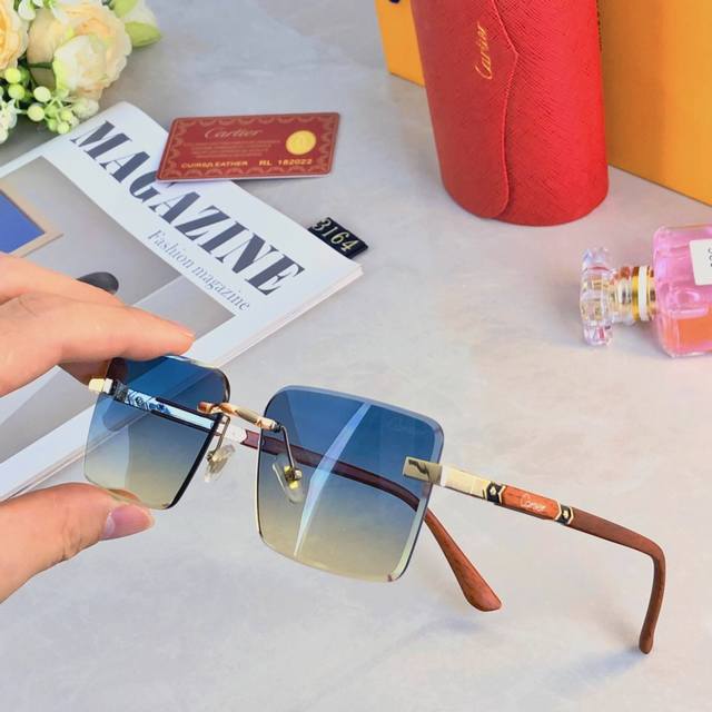 Cartie* Korean Style Influencer Sunglasses Women's Trendy Square Frame Slimming