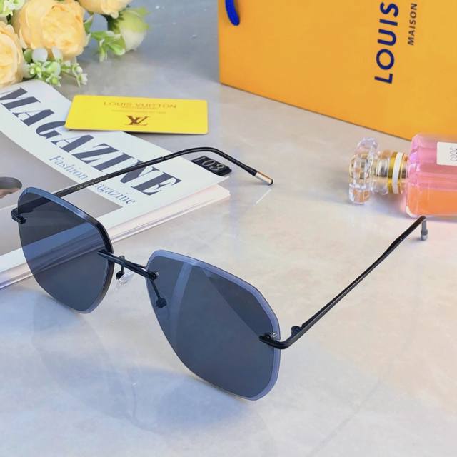 Louis Vuitto * High-definition nylon lenses, light luxury metal casual trendy su