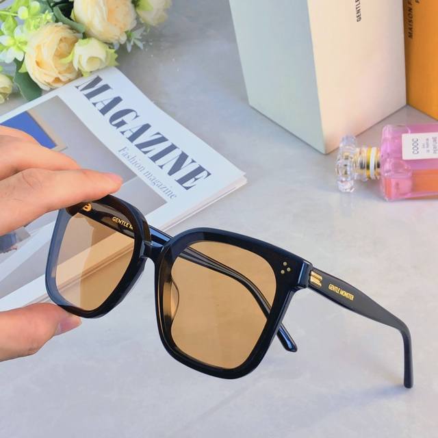 Gm Women's Sunglasses Trendy High-End Ins Large Square Frame Round Face Slimming