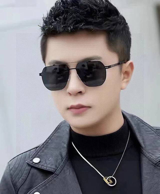 Gucci 2025 New Unisex Couple Sunglasses, Polygonal Sunglasses, IP Electroplating