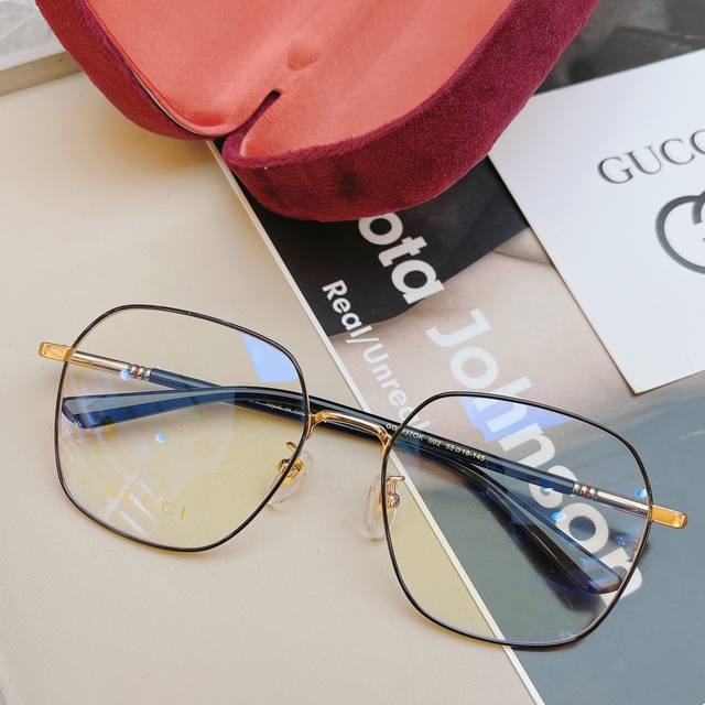 New polygonal frame Gucci Gg0937Ok, versatile celebrity style, Italian imported