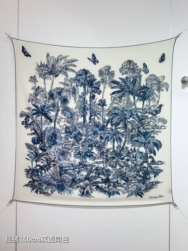 Rdo2536 Dior Dior Dior 140x140cm Double-sided same color 70% cashmere 30% silk