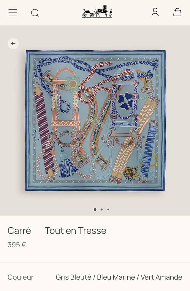 Shms2585 18 momme double-sided 90X90Cm twill silk Hermes Ddd