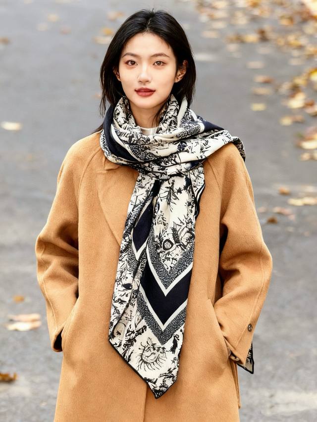 Dior 140 Velvet Reversible Tonal Print Shawl This Dior velvet shawl, designed by