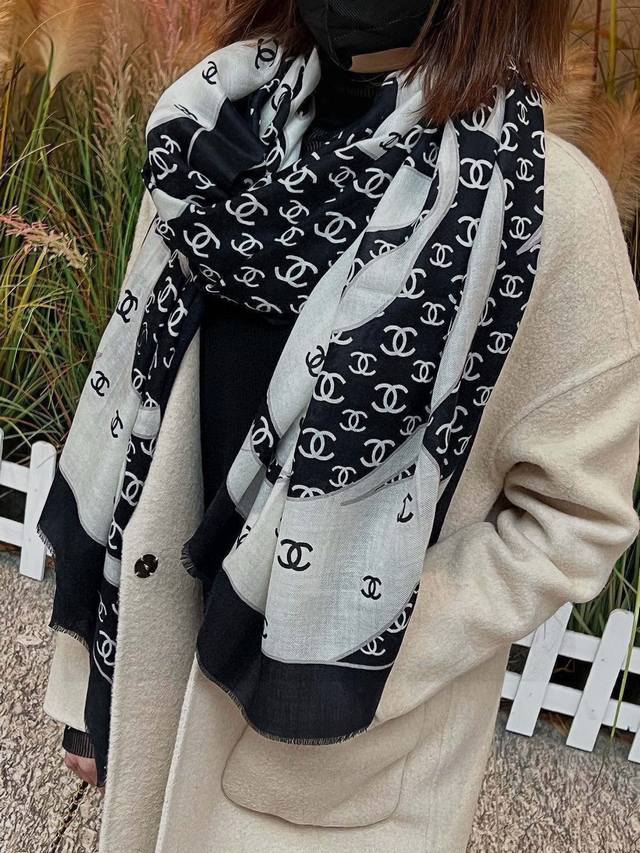 New Cashmere Camellia Long Scarf - Super flattering! Sophisticated and feminine!