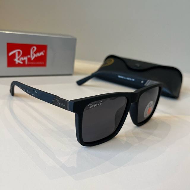 Ray-Ban trendy sunglasses for men and women, resin lenses, model Tr69030 Ddd