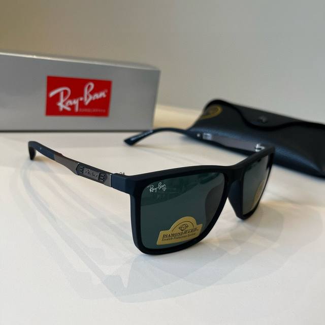Ray-Ban trendy sunglasses for men and women, resin lenses, model Rb2413 Ddd