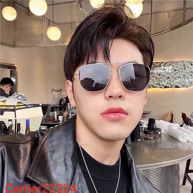 Cartie* New European and American Style Men's Sunglasses Square Metal Gradient L