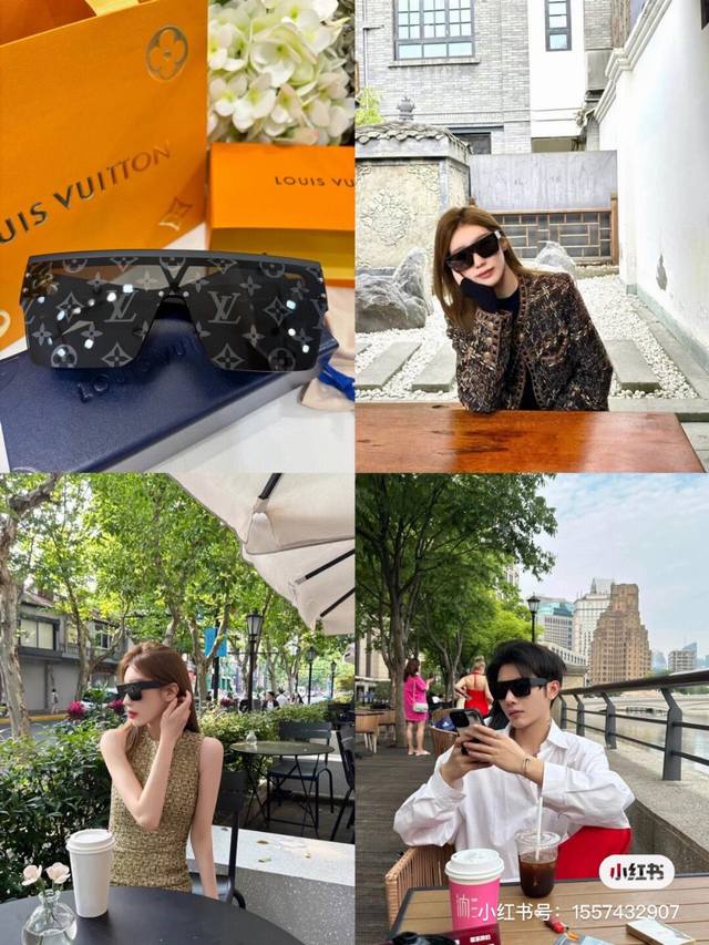 Louisvuitto* Comfortable, elegant, stylish, versatile trendy sunglasses Ddd