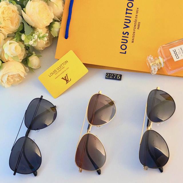 Louis Vuitto* Men's HD Sunglasses, Men's Fashion Classic Aviator Sunglasses, Wom